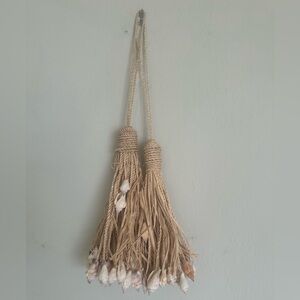2 Natural Shell Tassel Wall Hanging